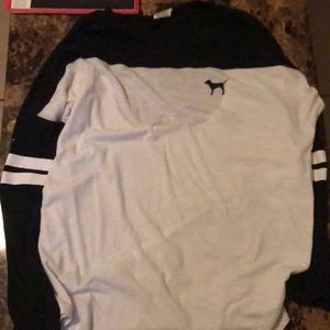 Vs PINK oversized open back shirt